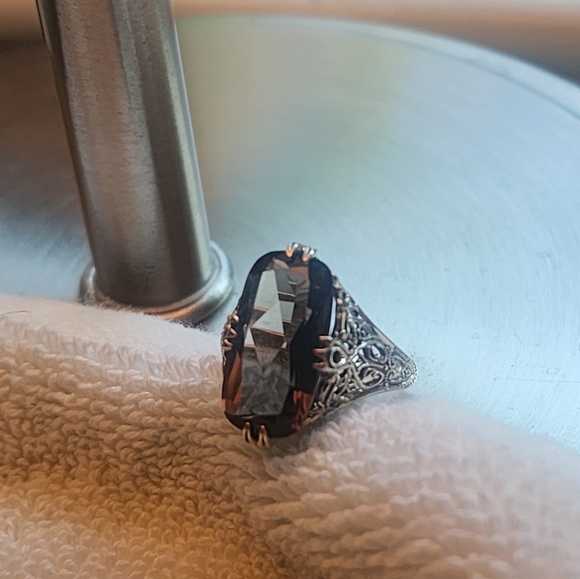 .925 CNA Smokey Brown Topez - Picture 2 of 6